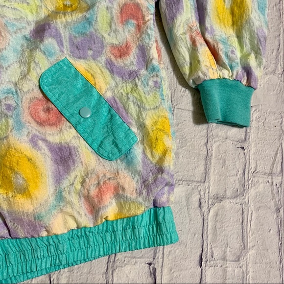 Vintage Tie Dye Windbreaker Reversible XL - Picture 3 of 10